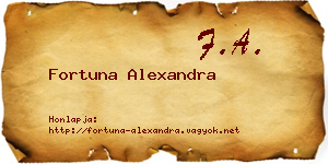 Fortuna Alexandra névjegykártya